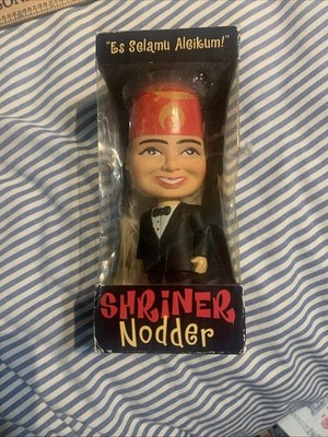 Shriner Nodder Bobblehead Masons Fez Es Selamu Aleikum 2003 Accoutrements {131}.
