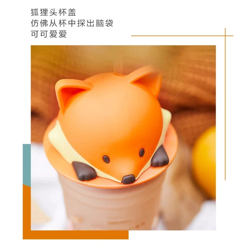 Новый 2021 China Starbucks милый лисий кленовый лист 12 унций стеклянная соломенная чашка настольная чашка - Изображение 4 из 4