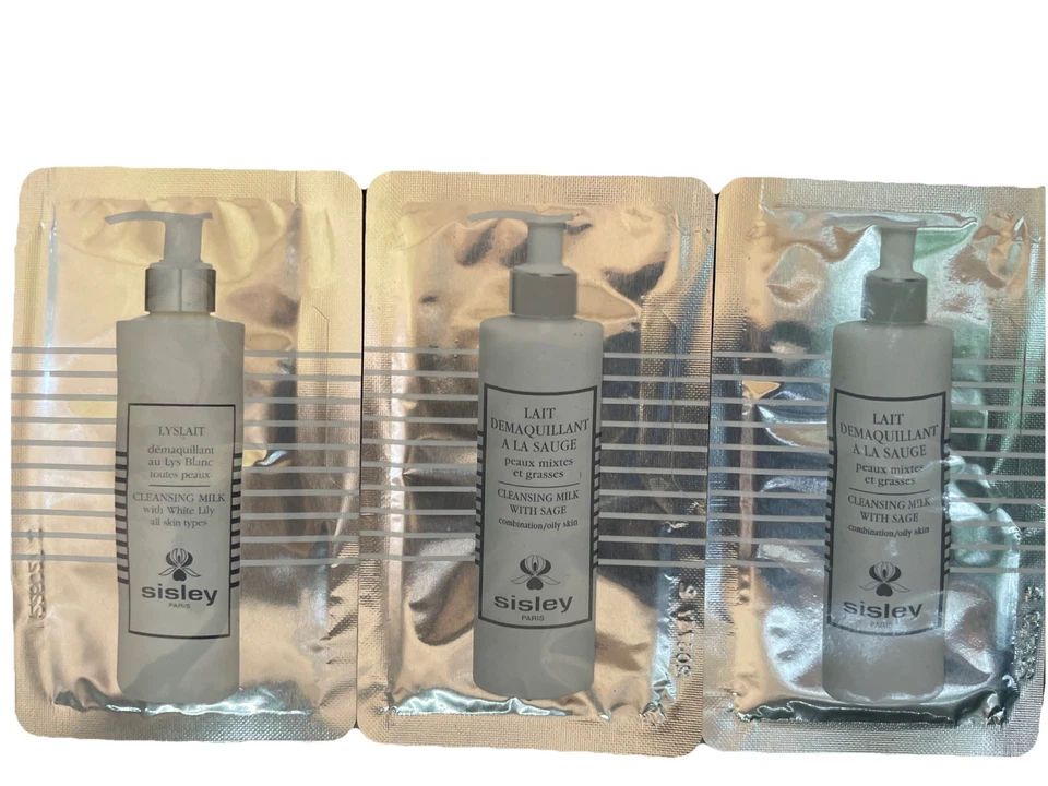 Lote de 3 SISLEY Lyslait Leche Limpiadora con Lirio Blanco 0.17 oz/5 ml Muestra Viaje Foto 4 de 4