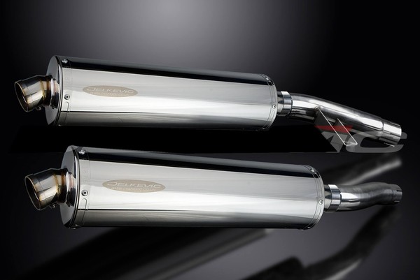 Delkevic Triumph 900 Sprint Executive Ovales SchalldäMpfer Paar 1997-1998 In-image