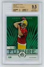 Aaron Rodgers 2005 Upper Deck Reflections Green Rookie RC 62/75 BGS 9.5 Gem Mint