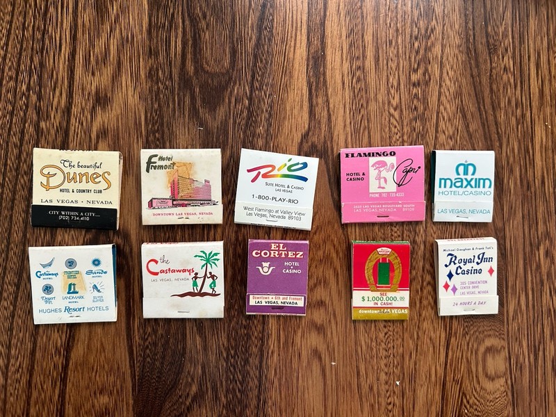 RARE VINTAGE CASINO MATCHBOOKS 40 PACKS VERY OLD Unused