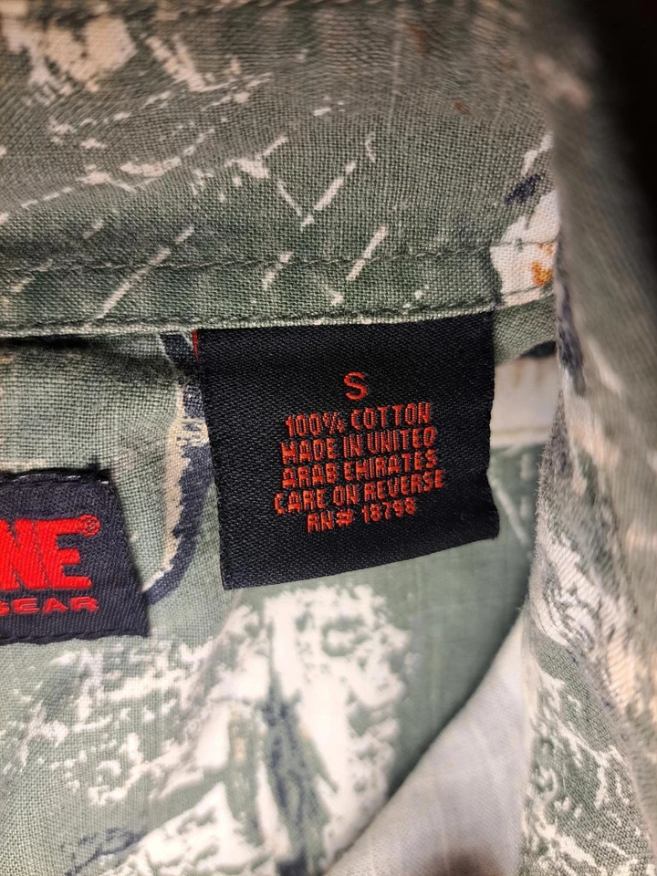 Wolverine Button Down Shirt Mens Small Green Cotton Outdoor - Image 4 of 4