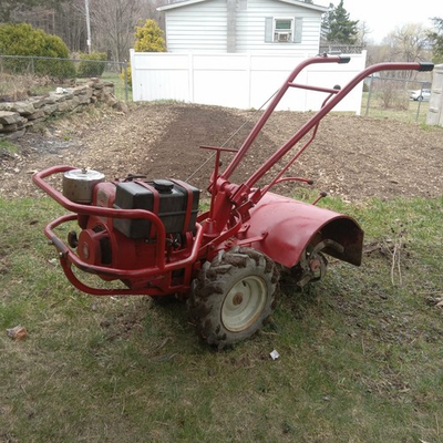 #ad Used Troy Bilt Horse Model Roto Tiller 8hp ic $1000.00