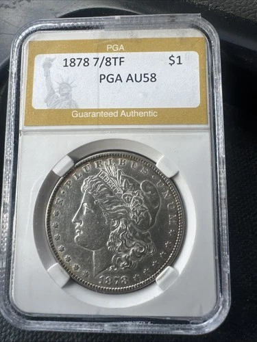 1878 7/8 TF STRONG MORGAN DOLLAR AU Nice Coin