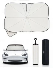 OtriFowd Tesla Model Y & Model 3 2025 Windshield Sun Shade Umbrella Foldshade...