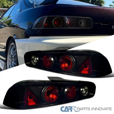 Fits 1994-2001 Acura Integra 2/3DR Black Smoke Tail Lights Brake
