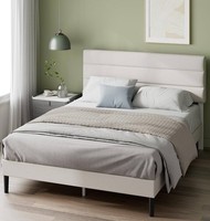 Luxury King Sized Bed Frame:Colour-Off White