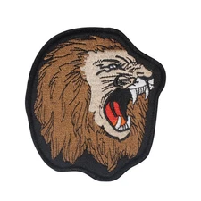 Lion Embroidered Iron On Patch - Wild Animal   64-H