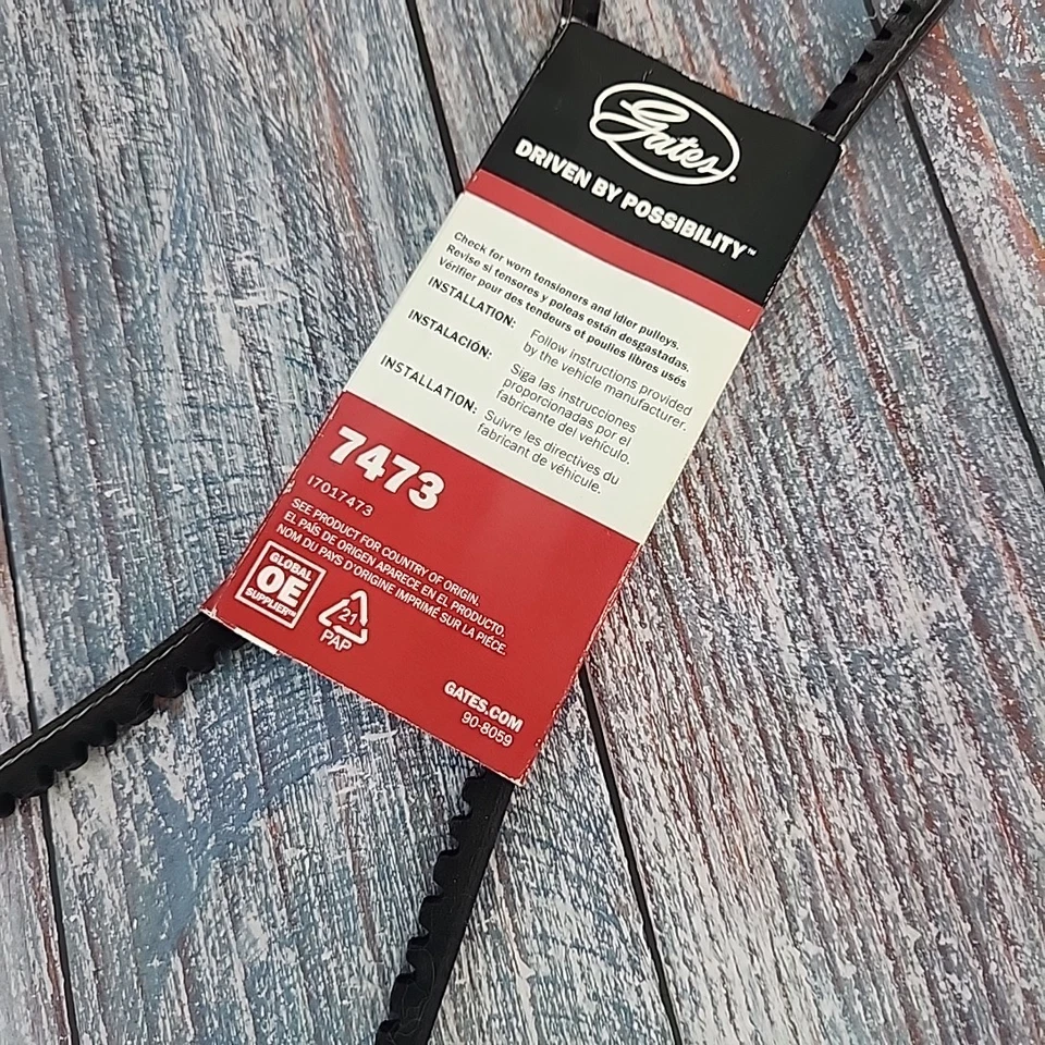 Gates 7473 XL para 1980-1987 Chevette 10x1215mm acessório engrossado unidade correia V novo em folha - Imagem 2 de 4