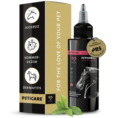 Peticare Rimedio Speciale per Cavalli | per Eczema Estivo Dermatite Eczema | 100 ml