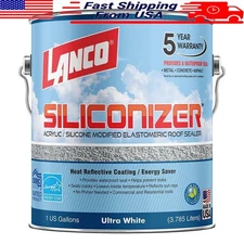 Acrylic Elastomeric Roof Sealer Waterproof Reflective Weatherproof Sealant 1 Gal