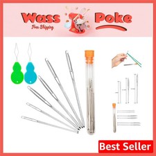 Versatile 6 Piece Large-Eye Blunt Needle Set - Perfect for Weaving and Knitting