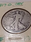 1917-D 50C Obverse Walking Liberty Half Dollar