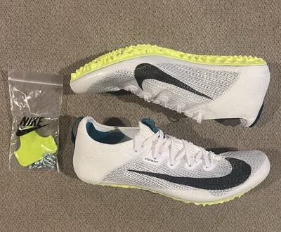 Nike Zoom Superfly Elite 2 White Green Track Spikes Mens  display picture 1