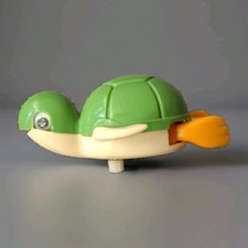 Vtg Tomy 1977 Wind Up Turtle Bath Tub Swimming Toy