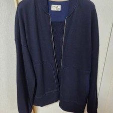 Roughside Zip-up Jersey Jacket Navy - Pre-Owned