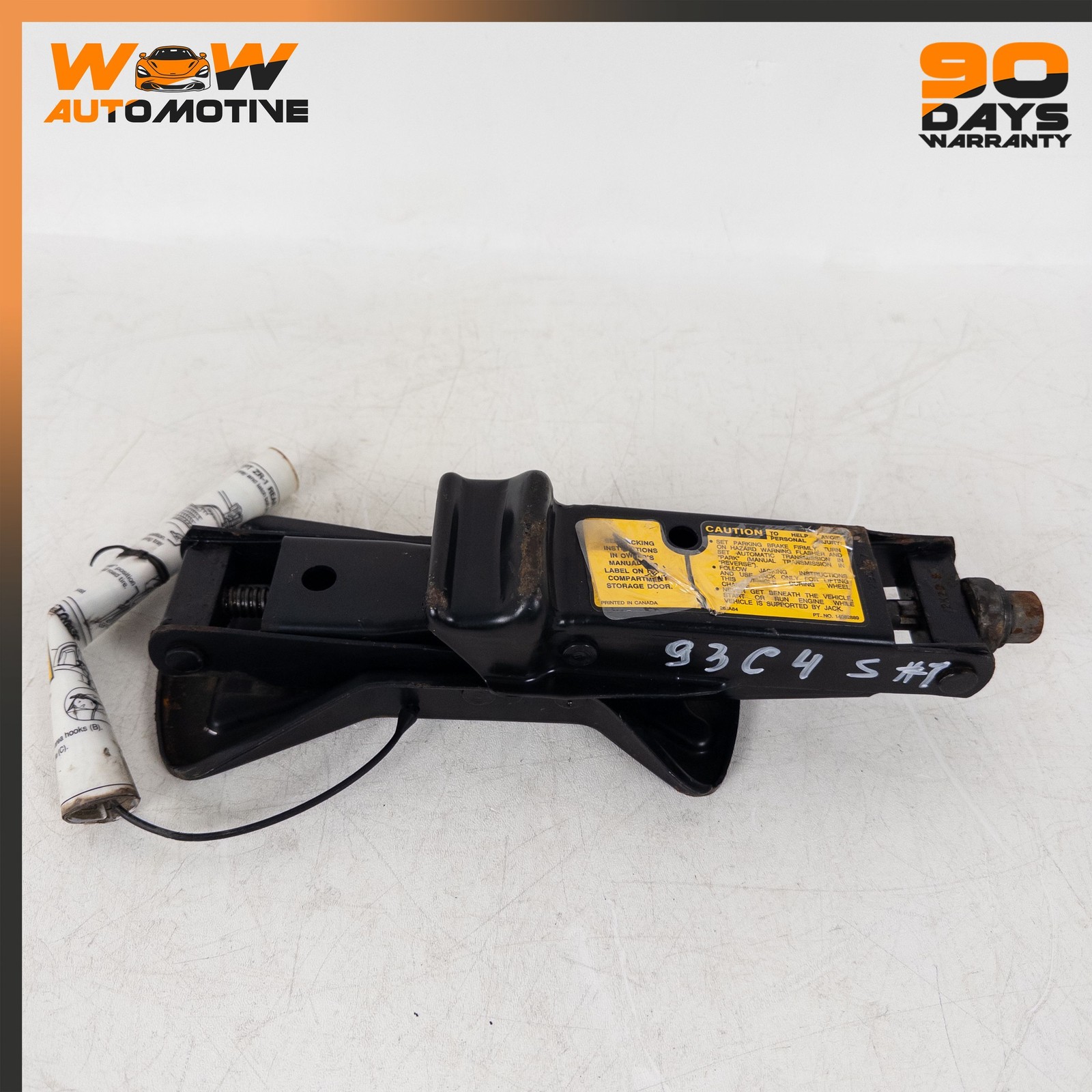 88-96 CHEVROLET CORVETTE C4 SPARE STEEL DONUT TEMPORARY TIRE JACK TOOL KIT OEM