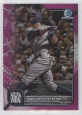 2022 Bowman Chrome Fuchsia Refractor 118/299 Giancarlo Stanton #85 0jf4