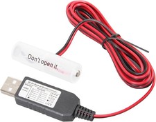 USB AA Battery Eliminator Replace Kit 5V to 1.5V Power Supply Converter 1 AA Con