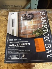 Hampton Bay Kinsley 1-Light Oil Rubbed Bronze Outdoor Wall Lantern Sconce 3m