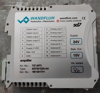 USED WANDFLUH SD7301D20-AA SD7301D20AA Fast shipping 1PC