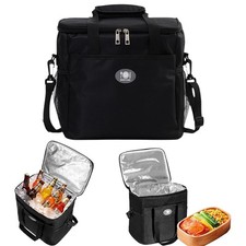 Robuste Oxford Stoff Lunch Tasche gro&szlig; isoliert mit 16L Volumen und F&auml;chern