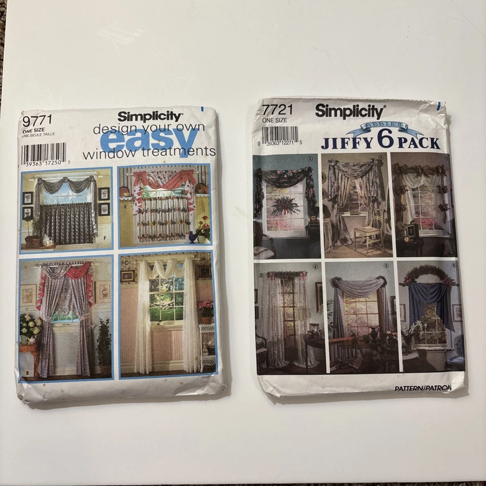 Lot of 9 Vintage Simplicity Sewing Patterns Daisy Kingdom Crafts Fashion Decor - Image 3 of 4