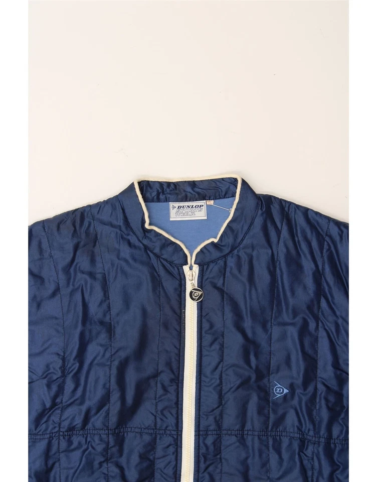 Chaleco acolchado Dunlop para hombre IT 50 grande azul marino nailon BZ02 Foto 3 de 3