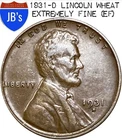1931-D Lincoln Wheat Cent Penny 1c - EXTREMELY FINE (EF)