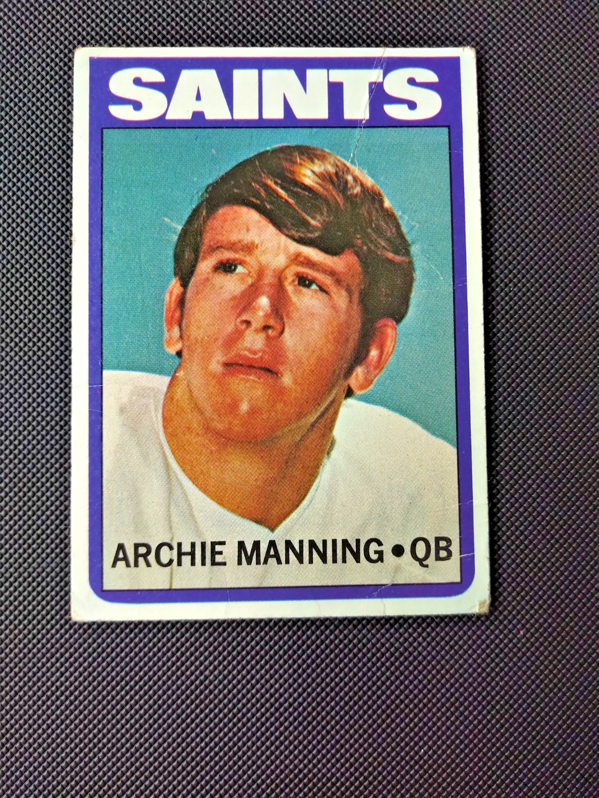 1972 Topps - Archie Manning #55 (RC) GD/PR - Creased & Gum Stain/OK eye appeal