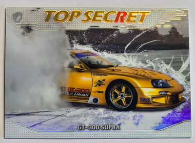 TARMAC CARDS TOP SECRET Capsule Vol 01 TOYOTA GT-300 SUPRA WHITE CARD 12/50