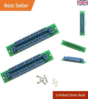 Dual-Power Verteiler - 2 Eingänge, 24+2 Ausgänge für Modellbahnverkabelung