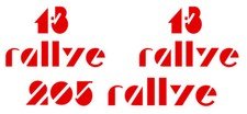 SET DE LOGOS 1.3 ET 205 RALLYE