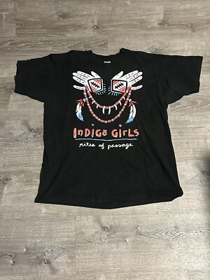 Купить vintage 1992 indigo girls rites of passage t shirt t695