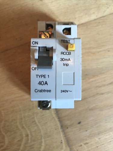 Crabtree Sb6000 40/30 40a 30ma Rcbo Rccb Bs 4293 | eBay UK
