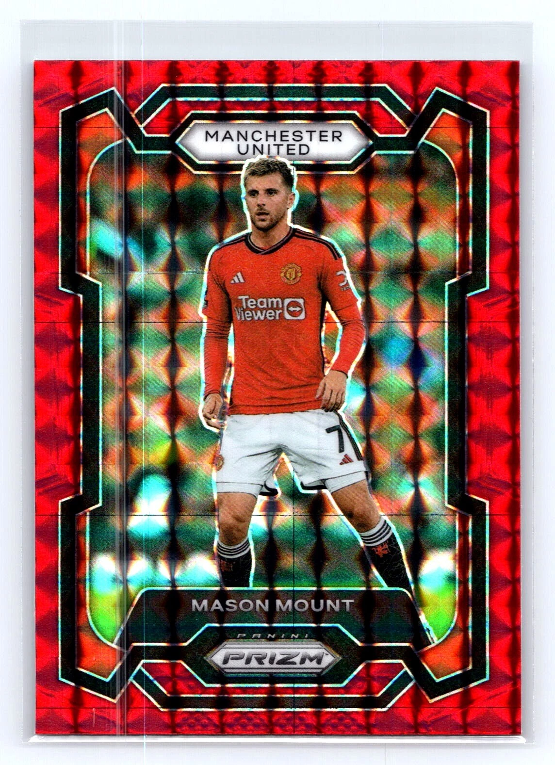 2023-24 Panini Prizm Premier League #44 Mason Mount Red Mosaic