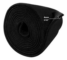 12ft x 45in Black S60 Polymat GUN AND ROD BOX BOAT liner Carpet