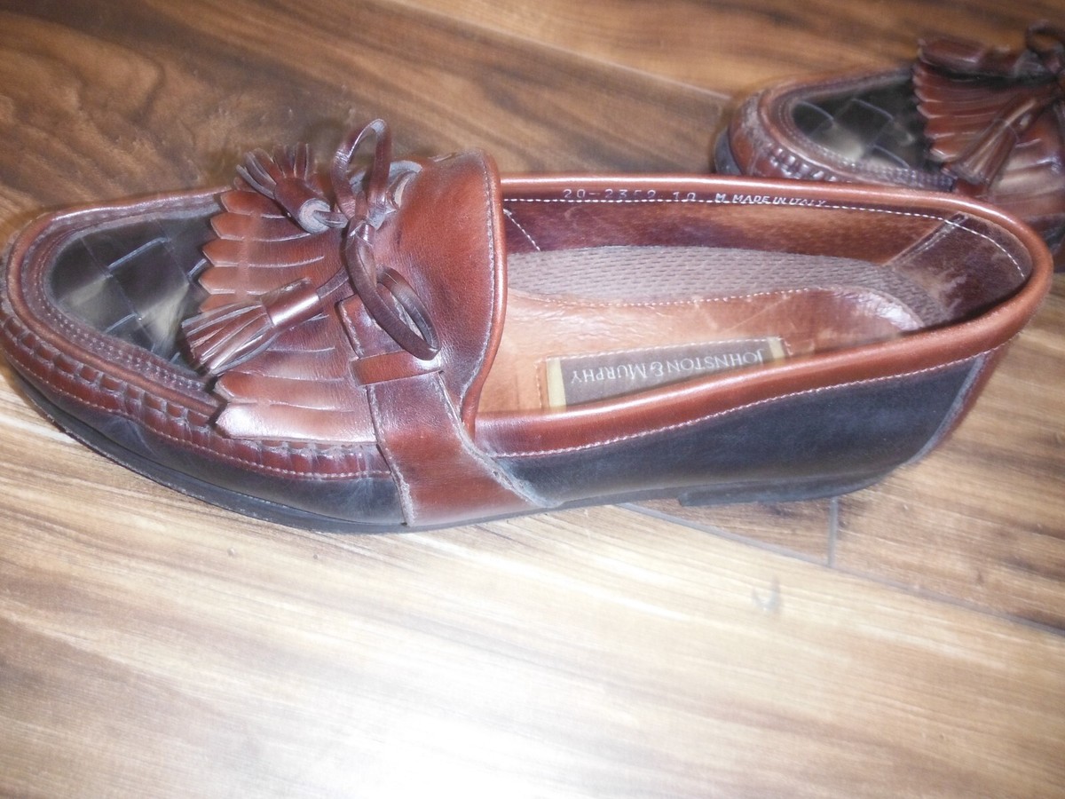 Johnston & Murphy (J&M) Tassel Loafers Mens Size 10M Brown  display picture 2