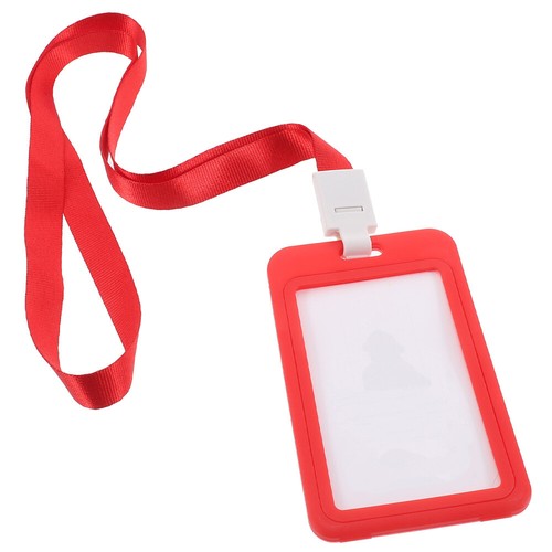 Bamboo Pallet Badge Holder with Lanyard Id Tag Plastic Card Staff - Picture 8 of 12
