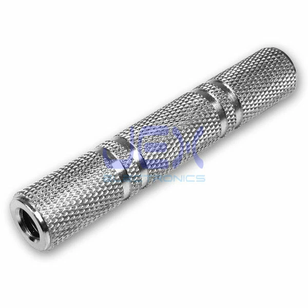 Female to Female 1/4" 6.35mm Jack Connector Coupler Audio Adapter Mic/Headphone