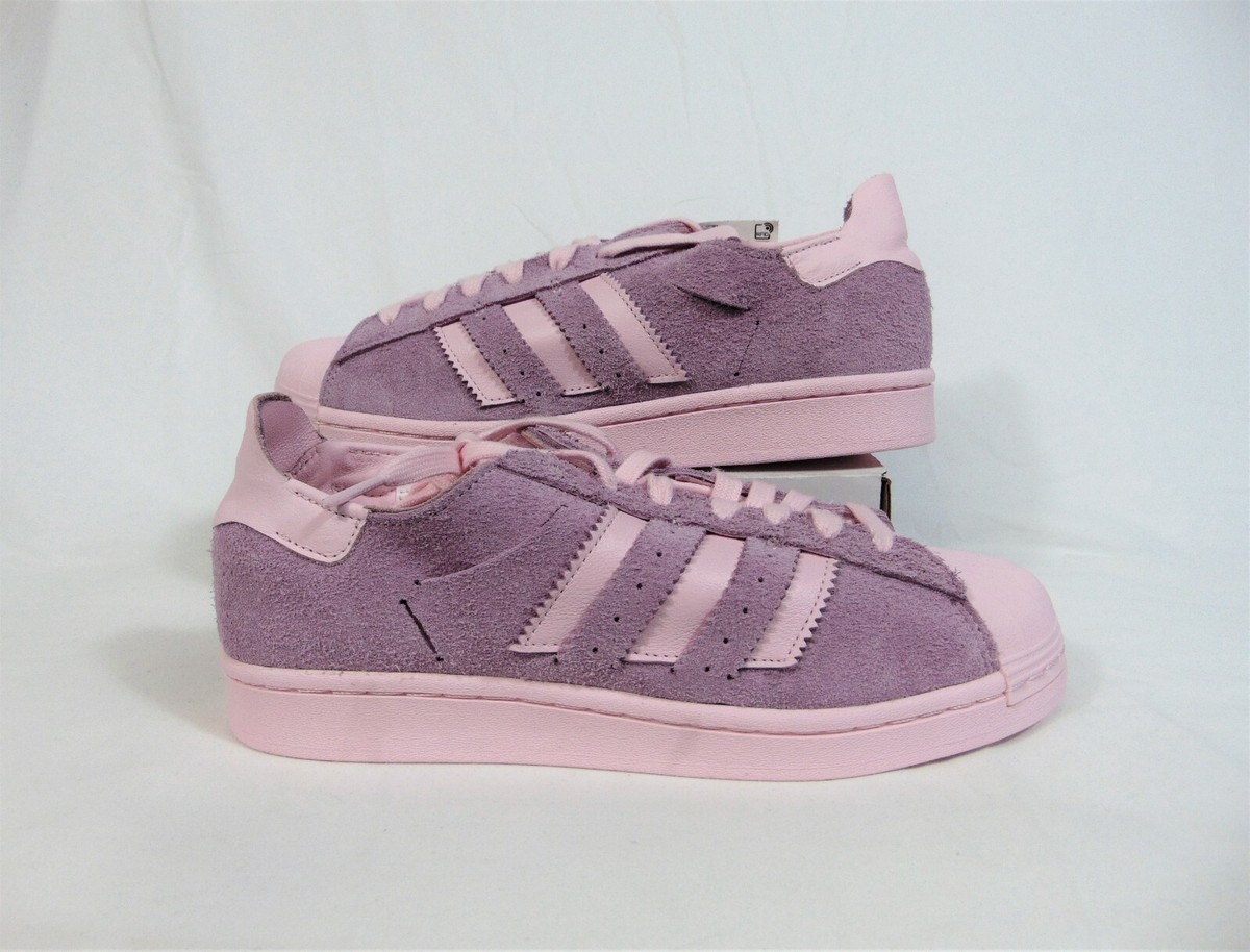 Adidas Originals Superstar Minimalist Suede Pink Casual Shoes Sz 4