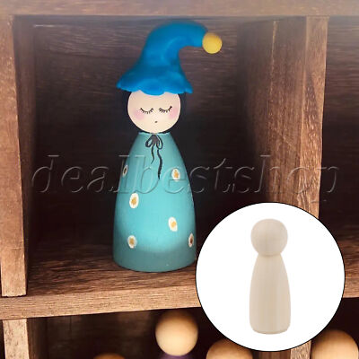 Craft Gift DIY 50 Piece Natural Wooden People Peg Doll Painting Kit