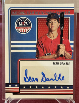 2023 Panini USA Stars & Stripes Sean Gamble National Team Auto 