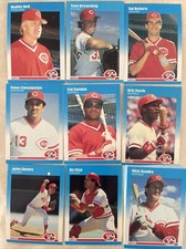 1987 Fleer Cincinnati Reds Complete Team Set!! Pete Rose ++