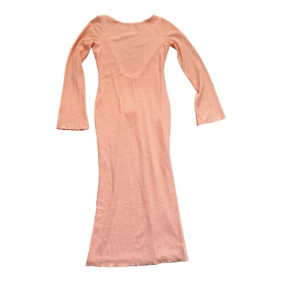 beginning boutique long sleeve dress Stellar Shimmer Blue Long Sleeve Mini Dress - US 12