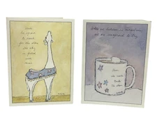 FLAVIA Friendship Words of Encouragement Greeting Cards Llama