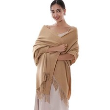 Winter Scarfs for Women Pashmina Shawls Wraps for Evening Dresses Large Camel
