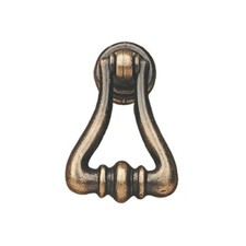 Drop Pendant Finger Pull Cabiinet Handle Knob Antique Brass Effect Door Pull 