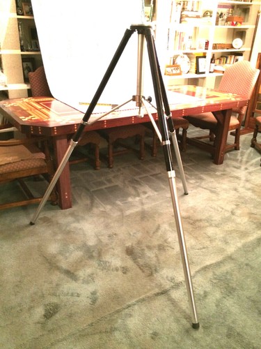 TRIPOD LEGS, VERY LIGHT WEIGHT ALUMINUM, QUICKSET, 5.5" Mitchell style? FLAT-TOP - Picture 12 of 12